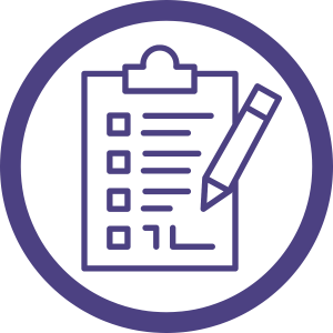 Graphic of a clipboard and pencil